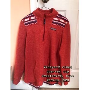 Vineyard vines quart zip sweatshirt